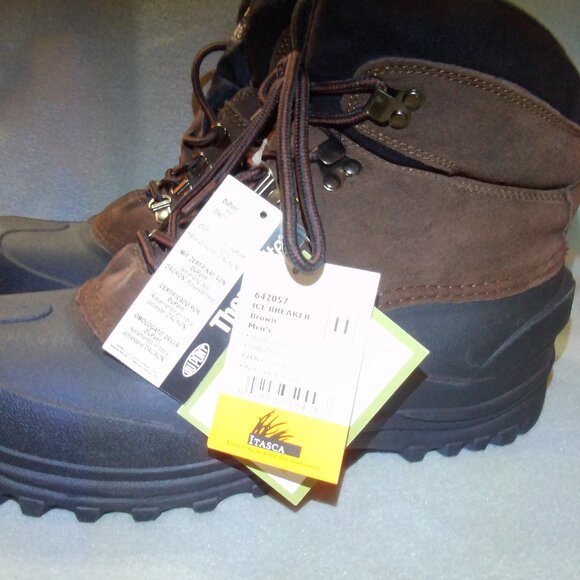 Itasca Ice Breaker Insulated Boot 642057 Mens Size 11 Brown Thinsulate Suede - Picture 5 of 11
